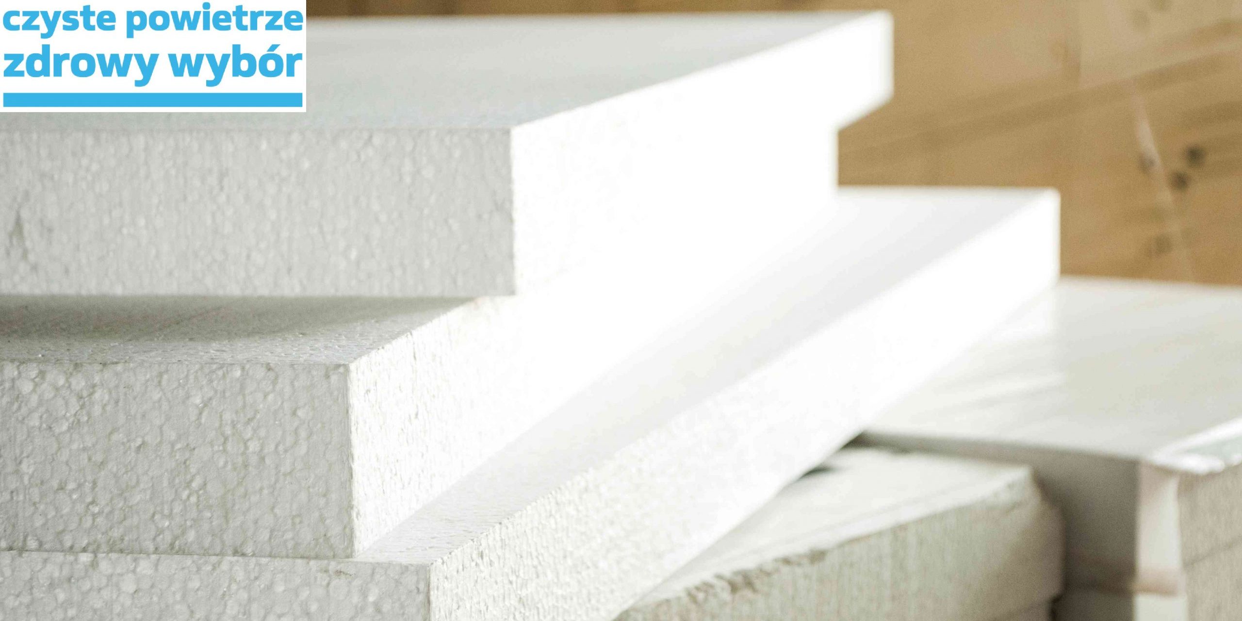 Spread white styrofoam